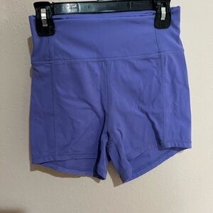 Women's Purple High-Waisted Shorts